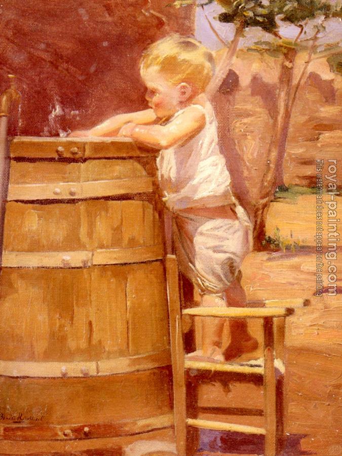 Benito Rebolledo Correa : A Boy At A Water Barrel